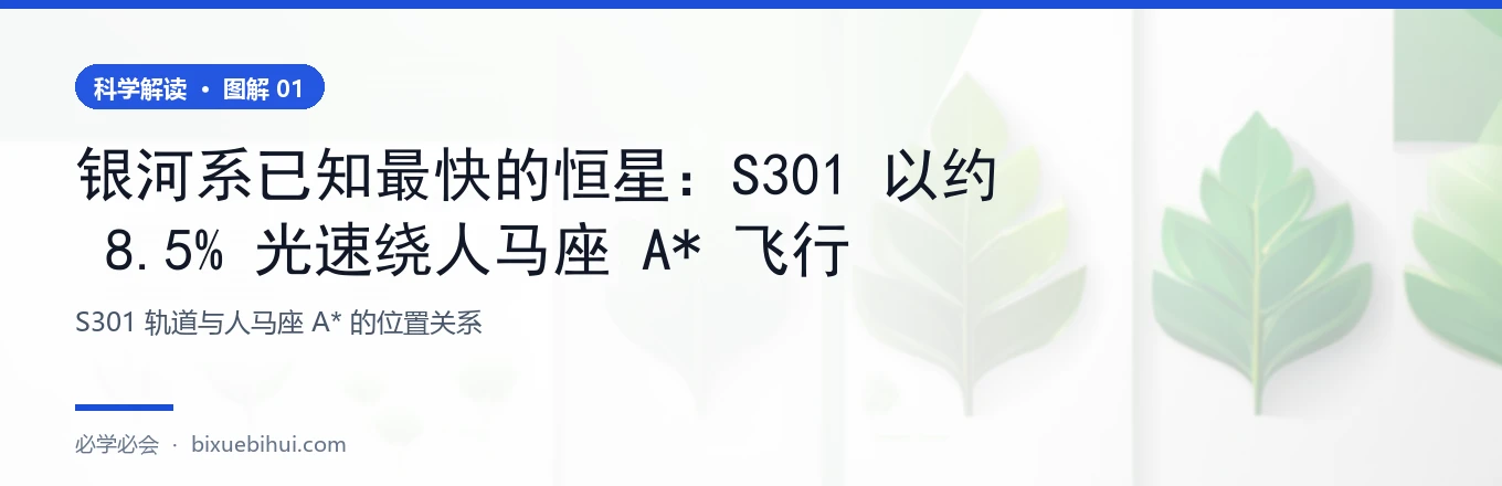 S301 的轨道：越靠近黑洞越快