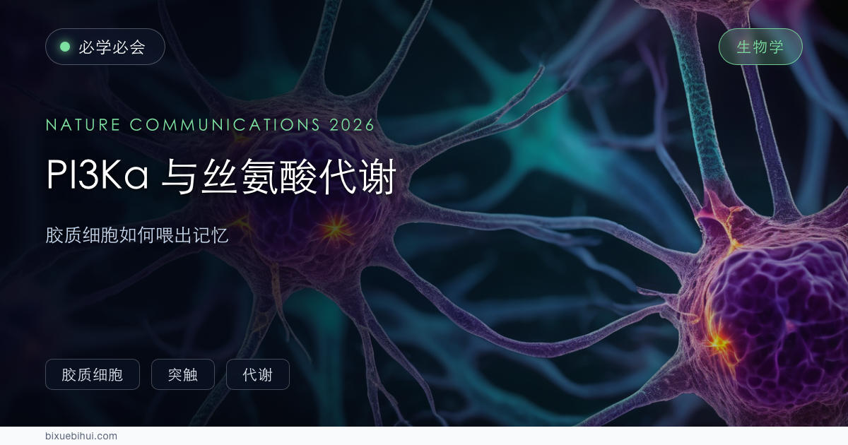PI3Kα 与丝氨酸代谢：胶质细胞如何「喂」出记忆