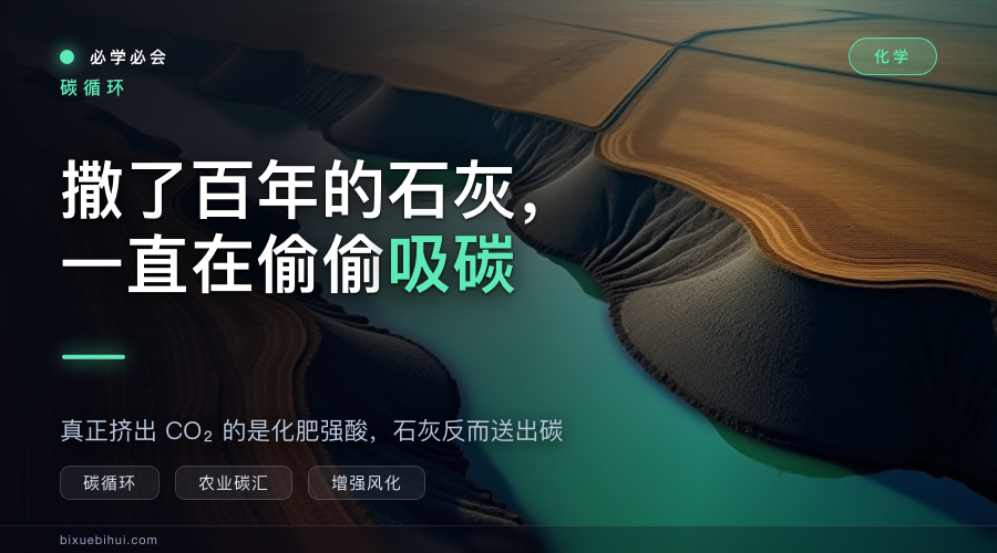撒了一百年的农业石灰,一直在偷偷吸碳