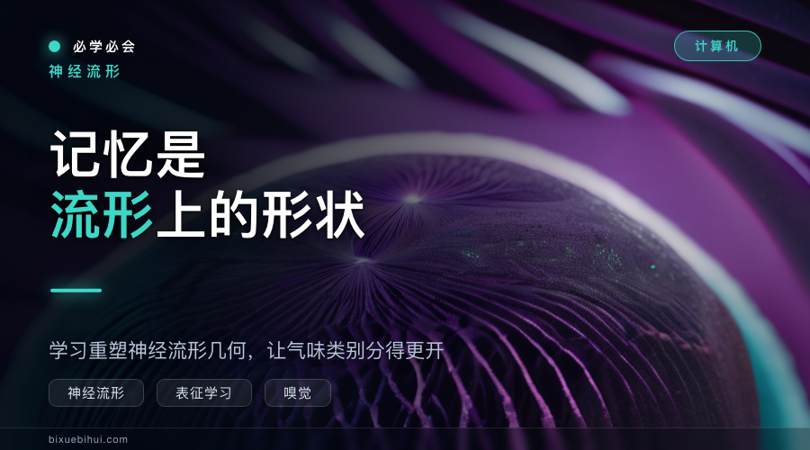 记忆是流形上的形状:嗅觉网络通过学习重塑几何